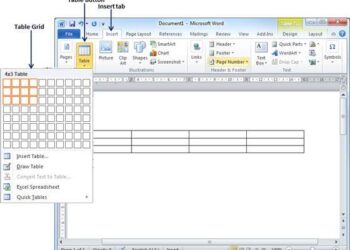 Word Dosyasına Tablo Nasıl Eklenir ?